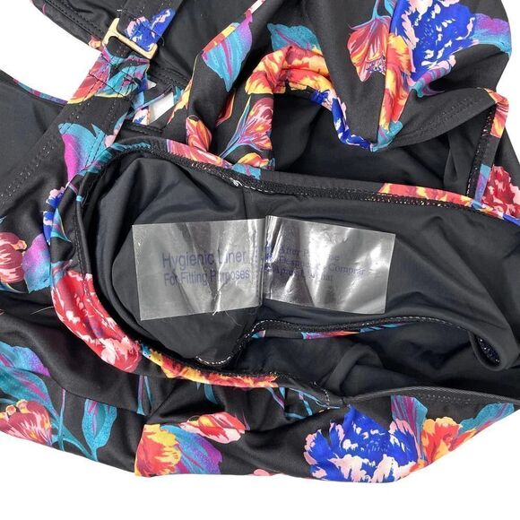 NEW Modcloth The Pamela floral One-Piece Swimsuit Sz XL - Picture 9 of 11